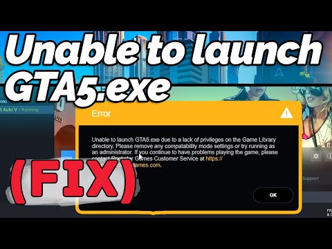 Fix Unable To Launch Gta5 Exe Error Youtube