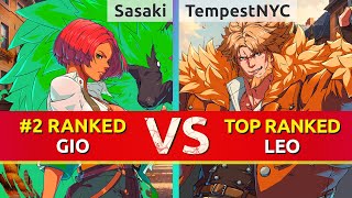 GGST ▰ Sasaki (#2 Ranked Giovanna) vs TempestNYC (TOP Ranked Leo). High Level Gameplay