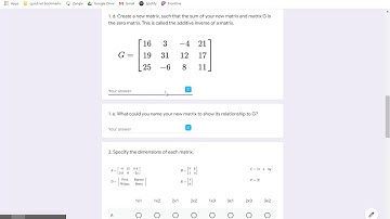 How to enter matrices in Google Forms using EquatIO