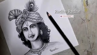 krishna drawing draw easy