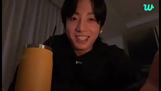 بث جونغكوك الجديد مترجم BTS JUNGKOOK LIVE ON WEVERSE FULL لايف جونغكوك jungkook live