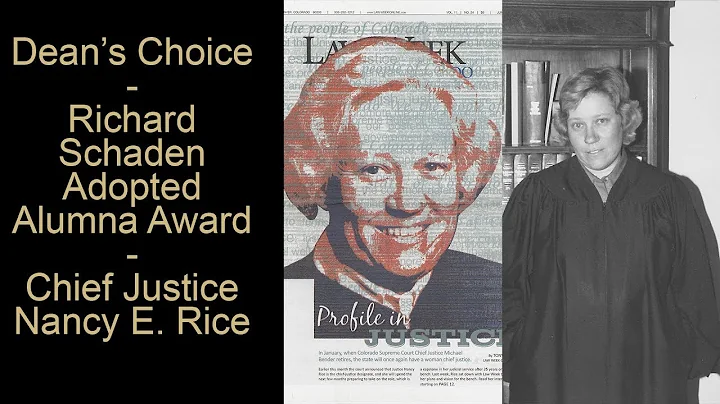 Deans ChoiceRichard Schaden Adopted Alumna Award -...