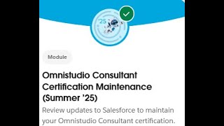 Omnistudio Consultant Certification Maintenance (Summer ’25) || - All Challenges in 1 video ! || Sf