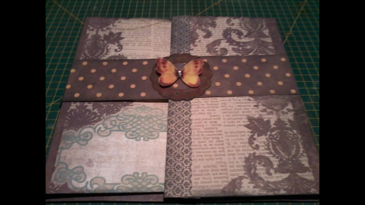 SCRAPBOOKING: TUTORIAL ÁLBUM JANELINHA PARTE 2 scrapbooking tiendas