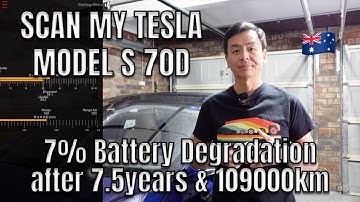 Scan My Tesla Model S 70D Battery Degradation after 7.5 years 109000km