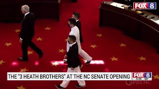 FOX NEWS 3 Heath Brothers sing For NC Senate Opening