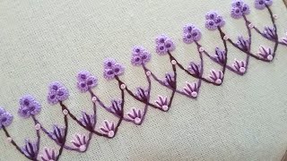 Border design, easy and beautiful, hand embroidery