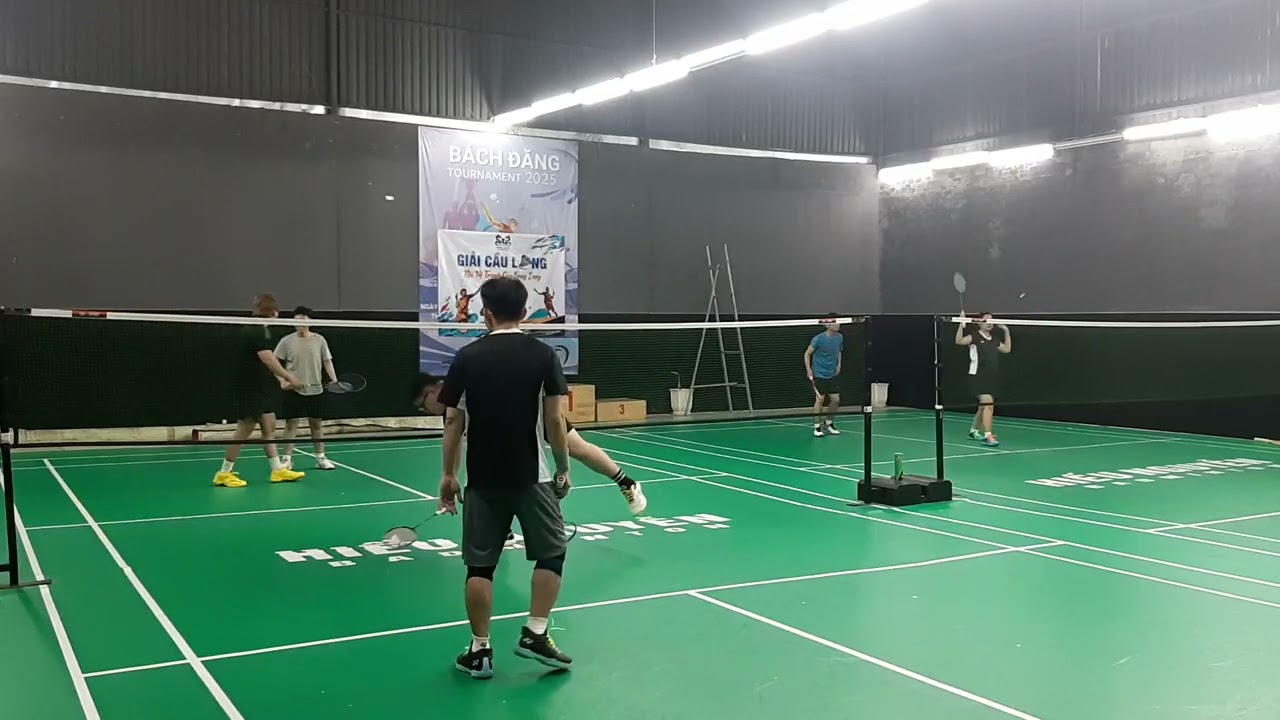 Thanh - Long Vs CBS - Huy. 140126. Cầu lông giải trí, rèn luyện sức khỏe