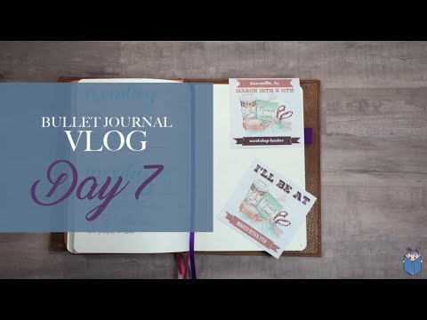 Bullet Journal Vlog Day 7 - Some Planner Land Convention Info - January 23, 2018 bujo burger