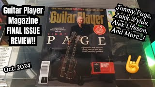 GUITAR PLAYER MAGAZINE REVIEW!! - Final Issue ft. JIMMY PAGE, ZAKK WYLDE, ALEX LIFESON!! 🤘🤘