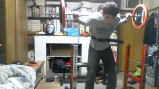 【筋トレ】バーベルスクワットMAX更新77.5kg&80kg 脚トレ超初心者 【過去最長動画】