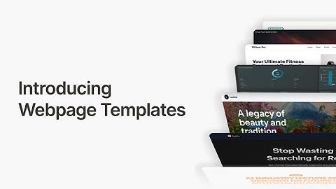 Introducing Manus Webpage Templates