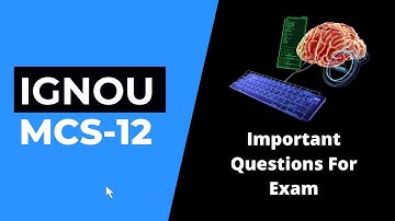 MCS 012 Important Question For Exam 2022 || MCS 012 Important Question
