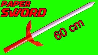 How to make a PAPER SWORD - NINJA SWORD Tutorial