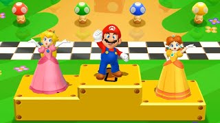 Mario Party 9 Garden Battle -Daisy Vs Mario Vs Peach Vs Shy Guy| Cartoons Mee