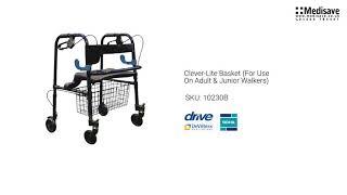 Clever Lite Basket For Use On Adult Junior Walkers 10230B