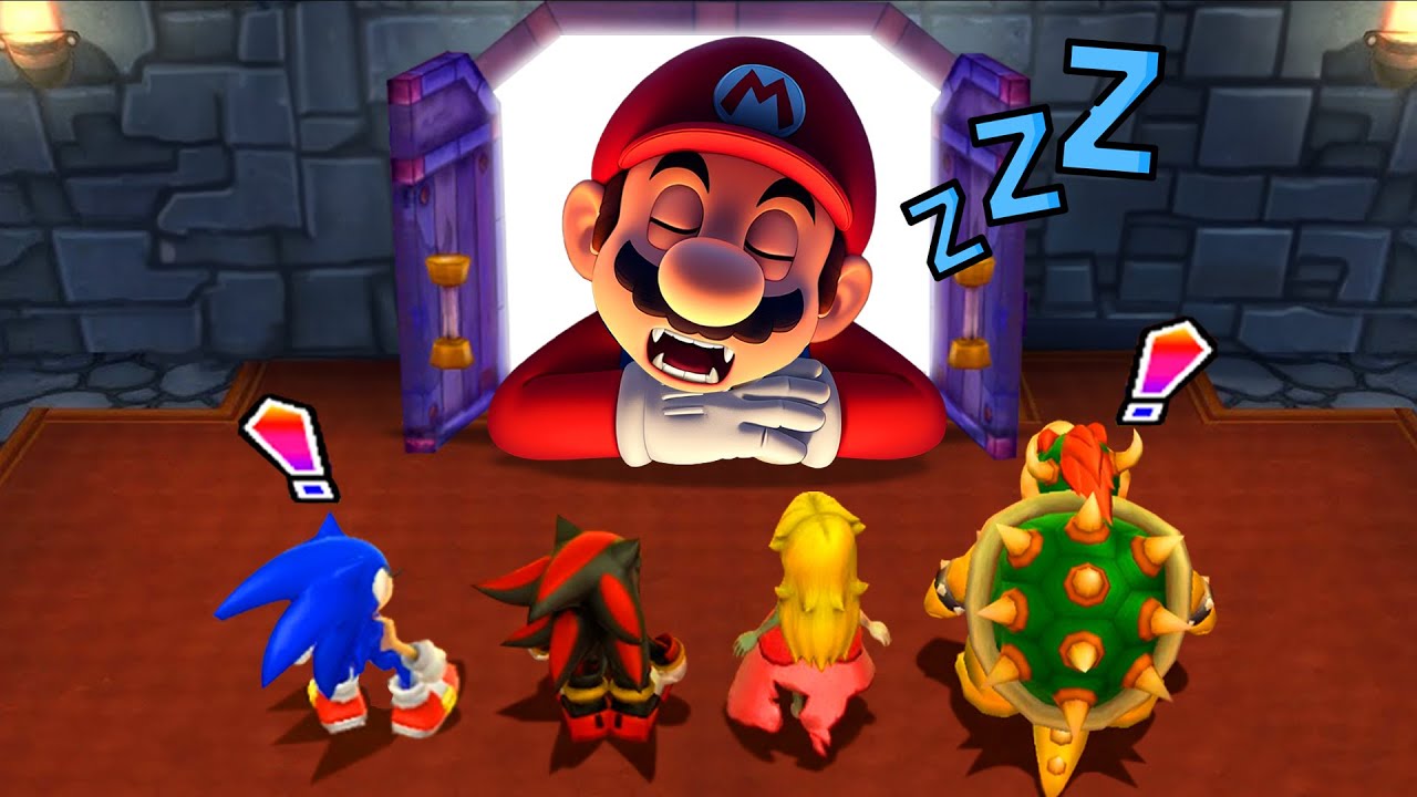 Mario Party 9 All Minigames - Sonic Vs Shadow Vs Peach Vs Vs Bowser (Hardest Difficulty)