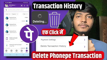 phonepe transaction history kaise delete kare | how to delete phonepe transaction history | phonepe
