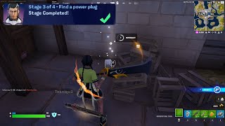 Find a power plug in Fortnite Quest