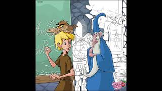 Happy Color - When Merlin Teach How A Young Boy To Be Like A Good Manner (Disney Pics)