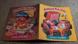 Garbage Pail Kids Collection - Part 14 - GPK School Folder GEEKY GARY and SICKY VICKY