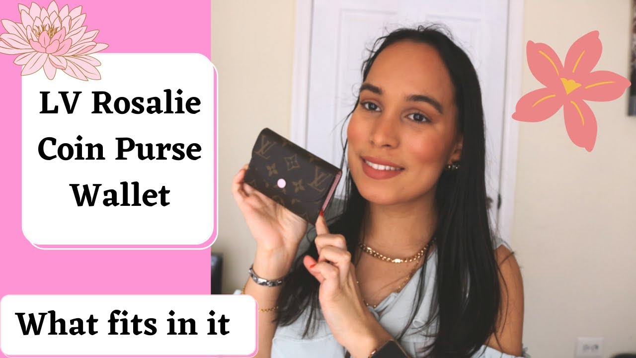 LOUIS VUITTON ROSALIE COIN PURSE REVIEW + WHAT'S INSIDE 