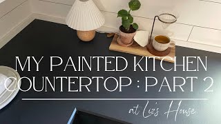 My Painted Kitchen Countertops: Part 2