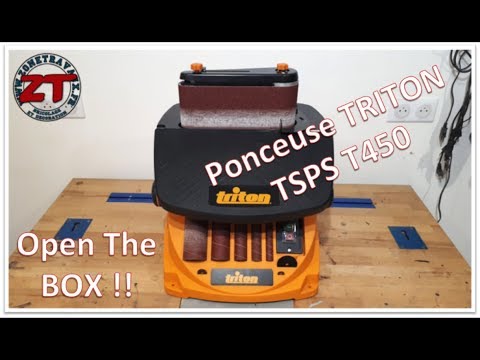 Open the BOX - TRITON TSPST450 : Ponceuse à bande et Cylindre