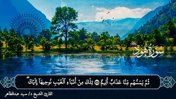 تلاوة مختارة ما تيسر من سورة هود للقارئ د. سيد عبدالظاهر