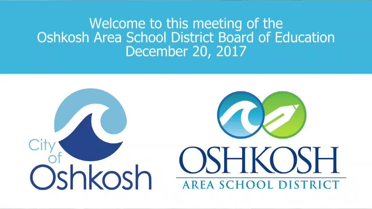 Oshkosh Board of Education 12/20/17