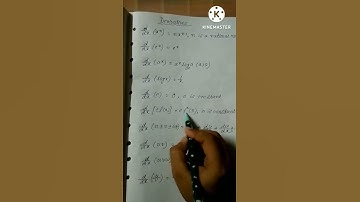 Differentiation Formulas Tricks ||   #shorts #youtubeshorts #trending