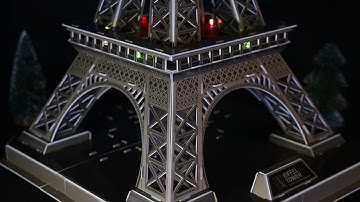 Cubic Fun Eiffel Tower with LED