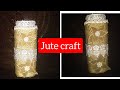 How to make an amazing bottle decoration|Handmade home decoration idea#diyjutecraft#bottlecrafteasy