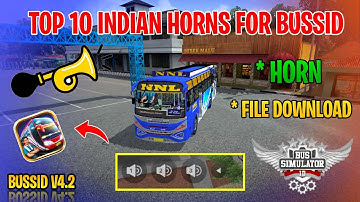 Top 10 Indian Horns Tamil | Bus Simulator Indonesia | Best Bussid Horns | Horns For Bussid #horn