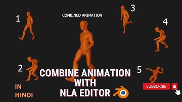 Combine Mixamo Animations with NLA Editor | Blender tutorial