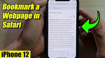 iPhone 12: How to Bookmark a Webpage in Safari