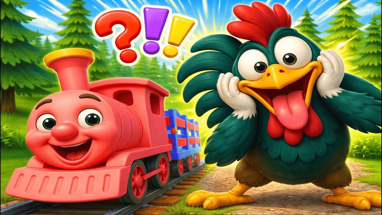 Happy Rooster 🐔🎵 Cartoon for Kids 😊🎬