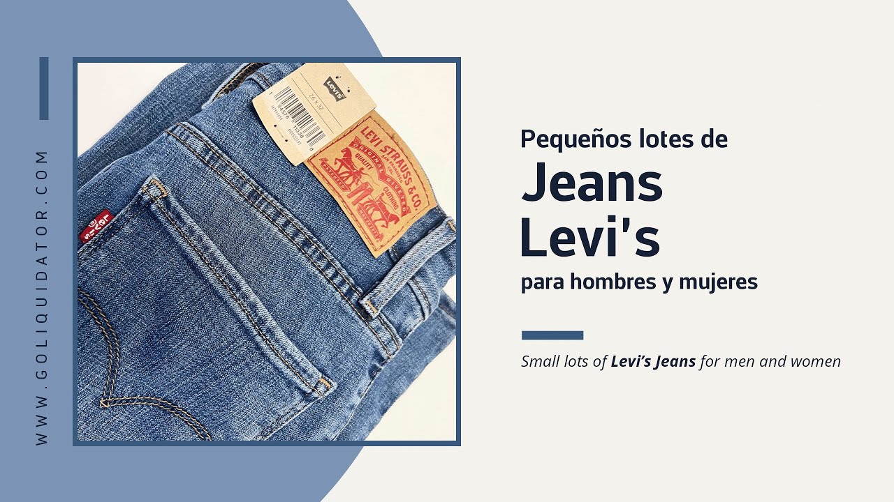 Pequeños lotes de jeans Levi's para hombre y mujer - GO LIQUIDATOR