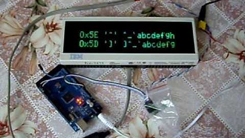 Arduino & VFD IBM 41K6814 Futaba M202MD08A