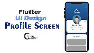 Flutter UI Design Tutorial | Profile Screen Design Flutter [Speed Code]