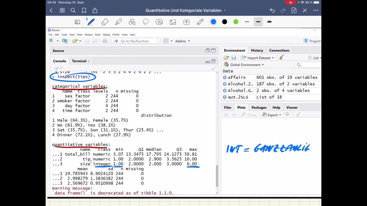 Statistics Notions - Quantitative und kategoriale Variablen - YouTube