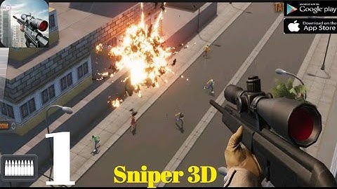 SNIPER 3D ASSASSIN Gameplay Walkthrough Part 1 - Adami Islands Primary Missions (iOS Android)