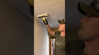 DIY popcorn ceiling removal! PSA- there was no asbestos!!