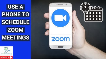 Use a phone to schedule zoom meetings