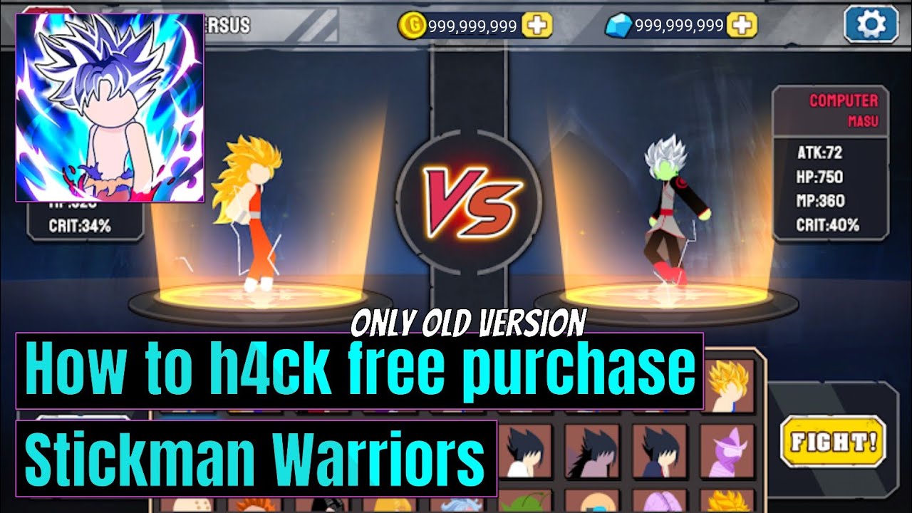 Hack Mod - Stick Battle Fight - Unlock Angel7 / Whis 👼( Strongest Hero ) 