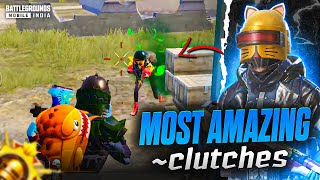 Lightning Fast Clutches 🔥🔥 | Full Rush SOLO Vs SQUAD Fastest Clutches in Rank Push Lobby | BGMI