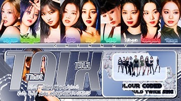 How Should Twice Sing Talk That Talk (COLOUR/COLOR CODED LYRICS/LINE RE-DISTRIBUTION)