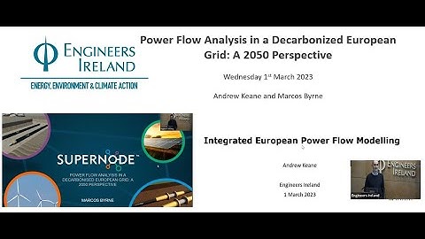 Power Flow Analysis in a Decarbonized European Grid: A 2050 Perspective