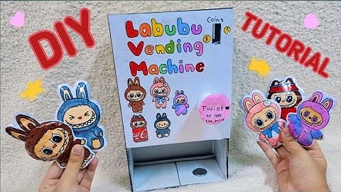 Diy Labubu Vending Machine Tutorial 🎀🌷✨️@CRAFTYDIY15 
