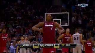 Chris Bosh Game Wining 3 Pointer vs SPURS ᴴᴰ (3.31.2013)